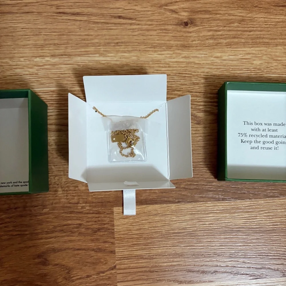 NIB Kate Spade All A Flutter Mother Of Pearl Butterfly necklace